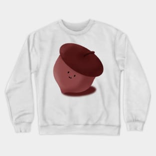 Happy Little Autumn Acorn Illustration Crewneck Sweatshirt